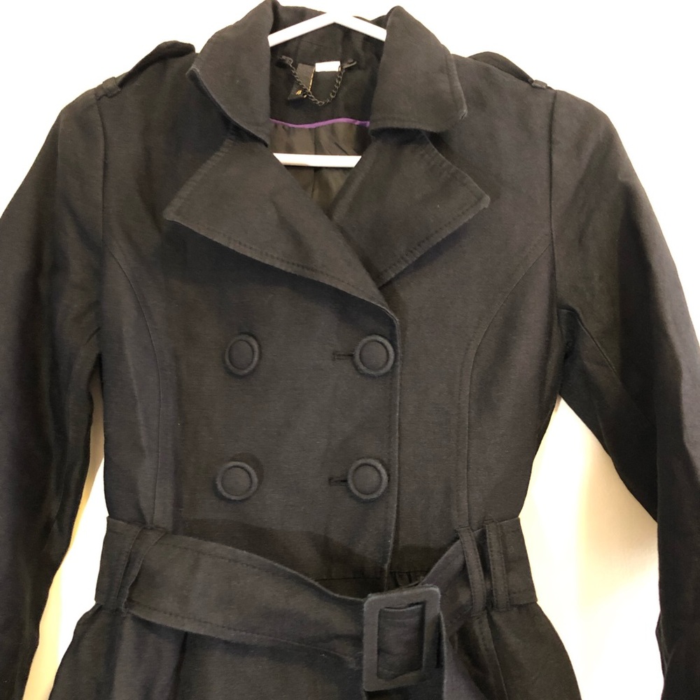 Black Double-Breasted Coat